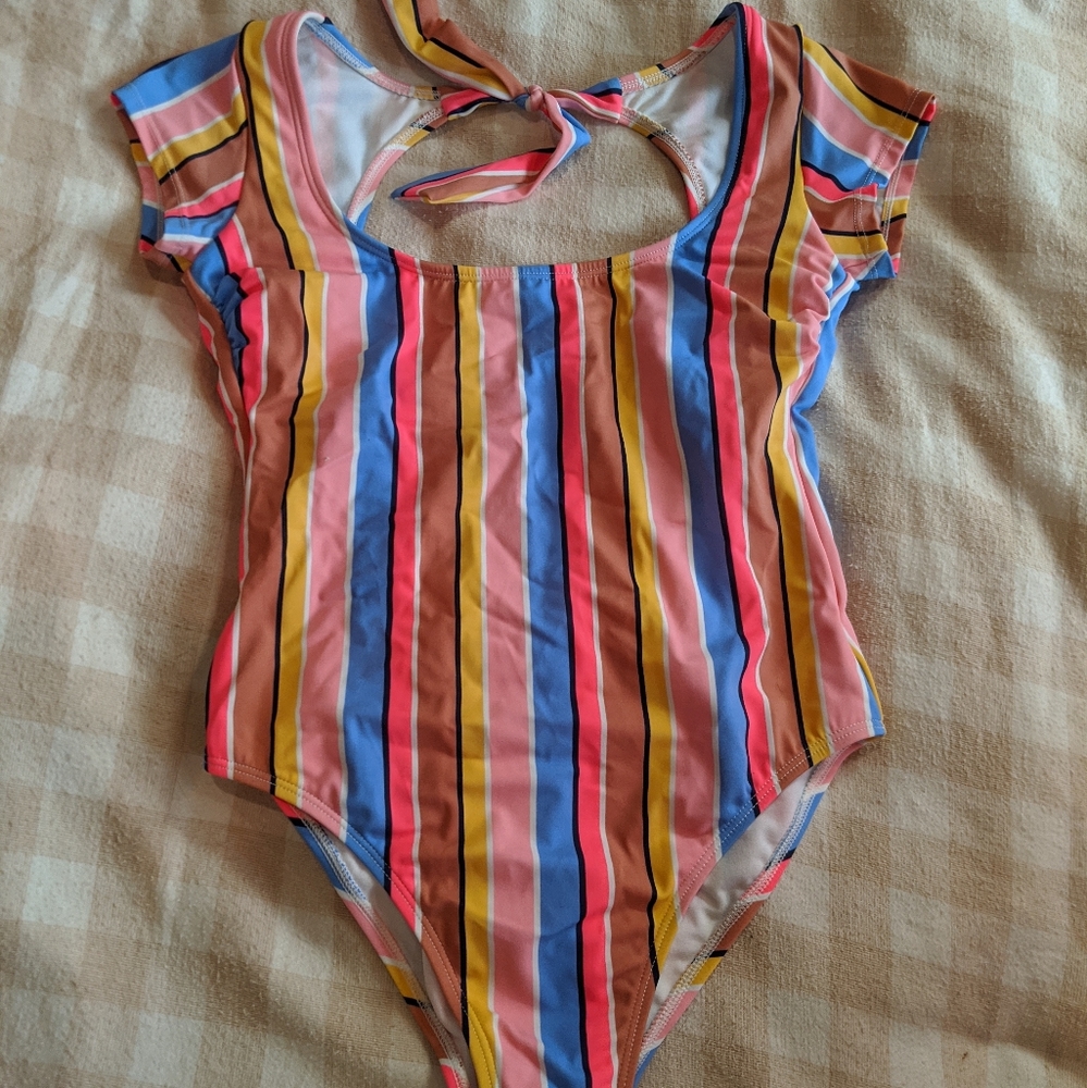 Striped one piece